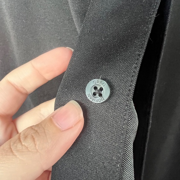 Greg Norman Small Golf Shirt Black Short Sleeve Polo - Picture 2 of 6